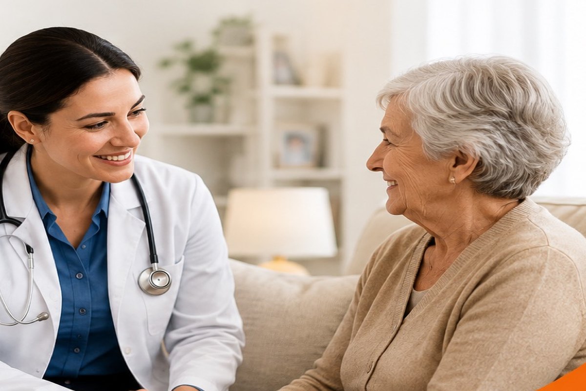 Friends Medical GP visiting a patient at home in Northern Ireland